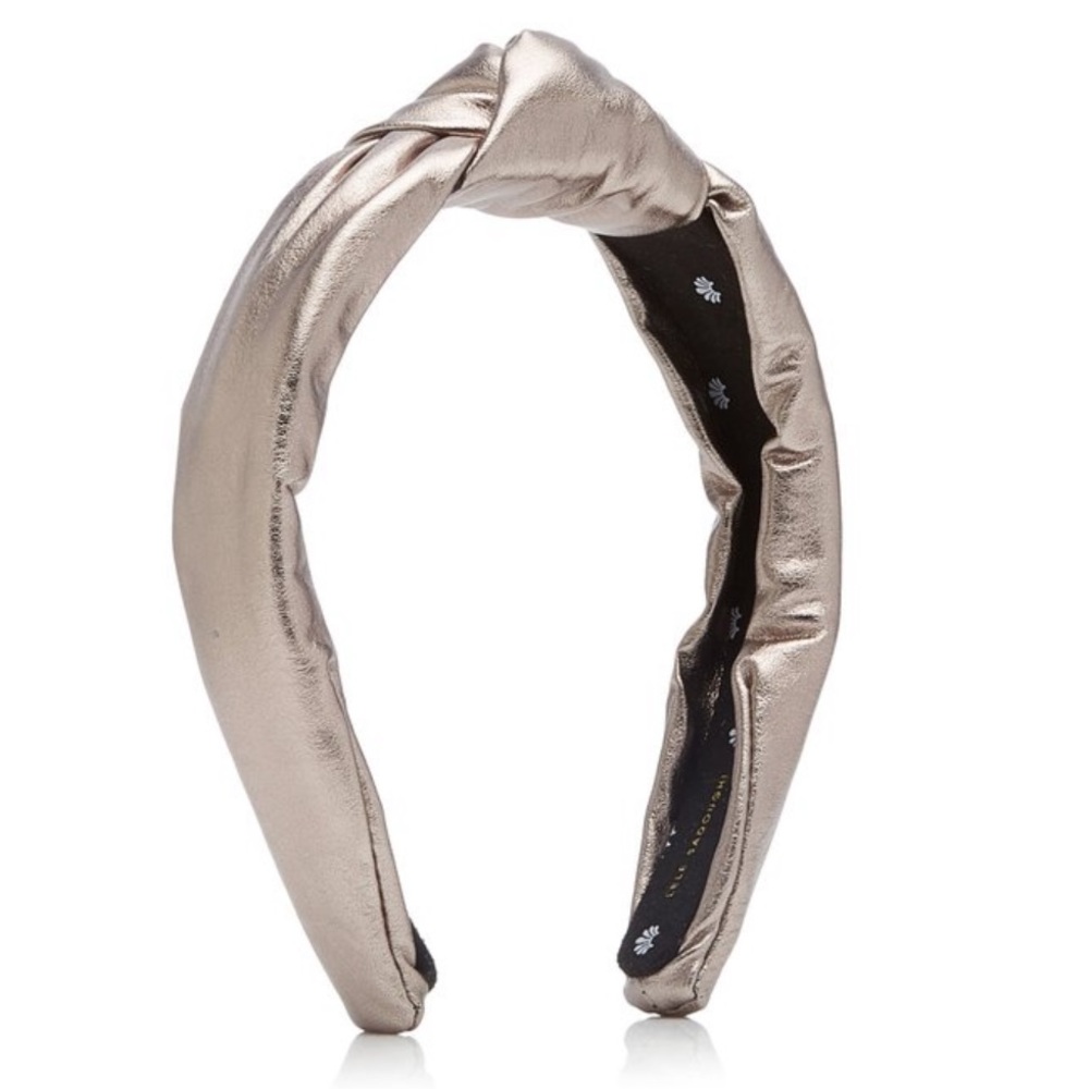 Lele Sadoughi Metallic Silver Headband